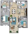 Ashland Woods two bedroom floor plan